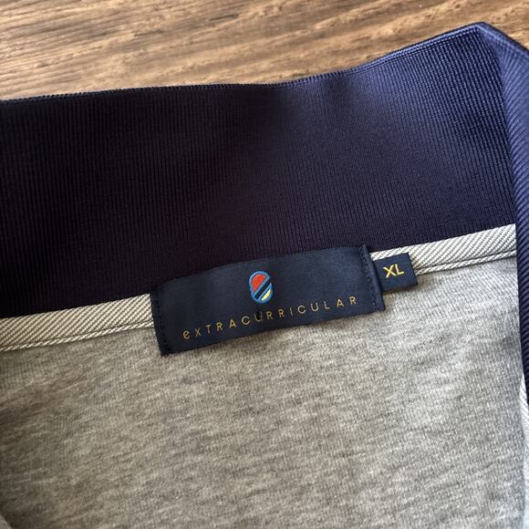 Extracurricular Golf Sweater 1/4 Zip Sz XL Gray Sportswear Logo Mock Neck - Picture 8 of 16